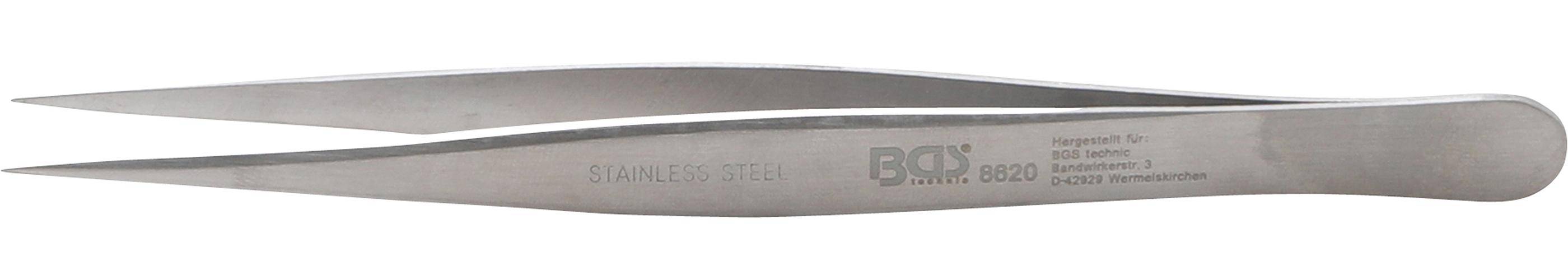 BGS technic Edelstahl-Spitzpinzette | gerade | 125 mm