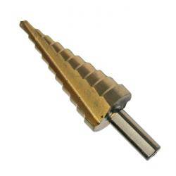 Stufenbohrer - Titan nitriert - Bohrstufen 4 bis 22 mm