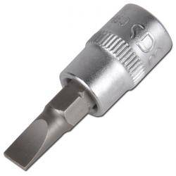 Bit-Einsatz 1/4" - Schlitz - Schlitzbreite 6,5 mm