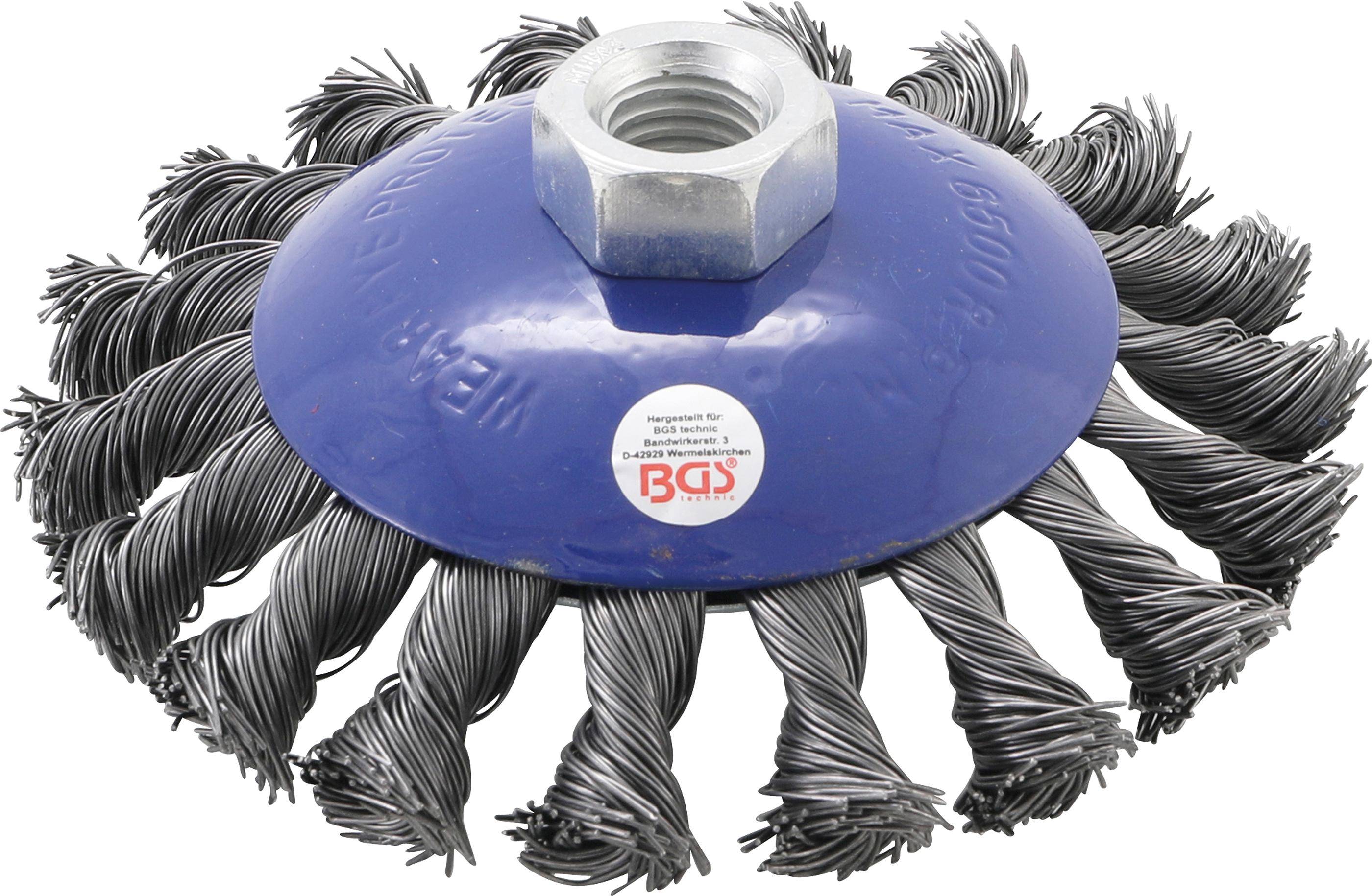 BGS technic Scheibenbürste | Aufnahme M14 x 2,0 | Ø 115 mm