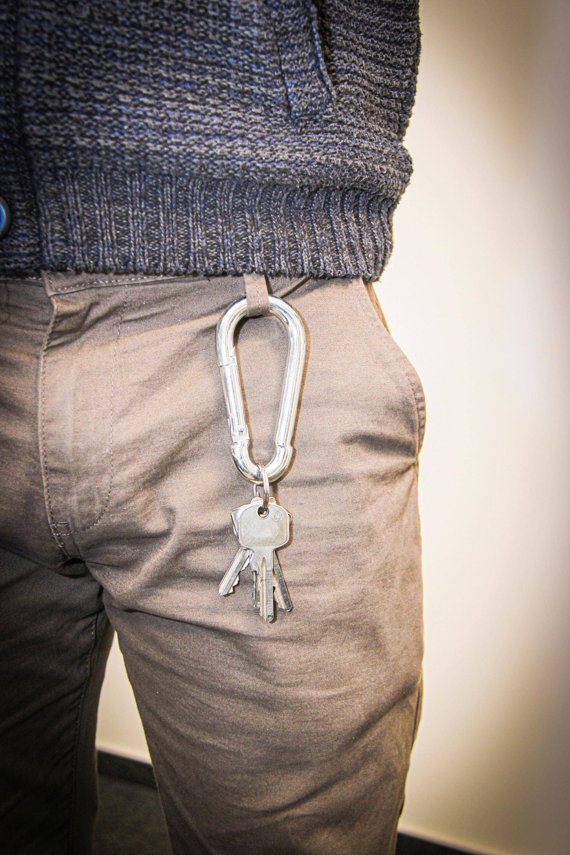 BGS Diy Schlüsselbund-Karabinerhaken | 100 x 10 mm