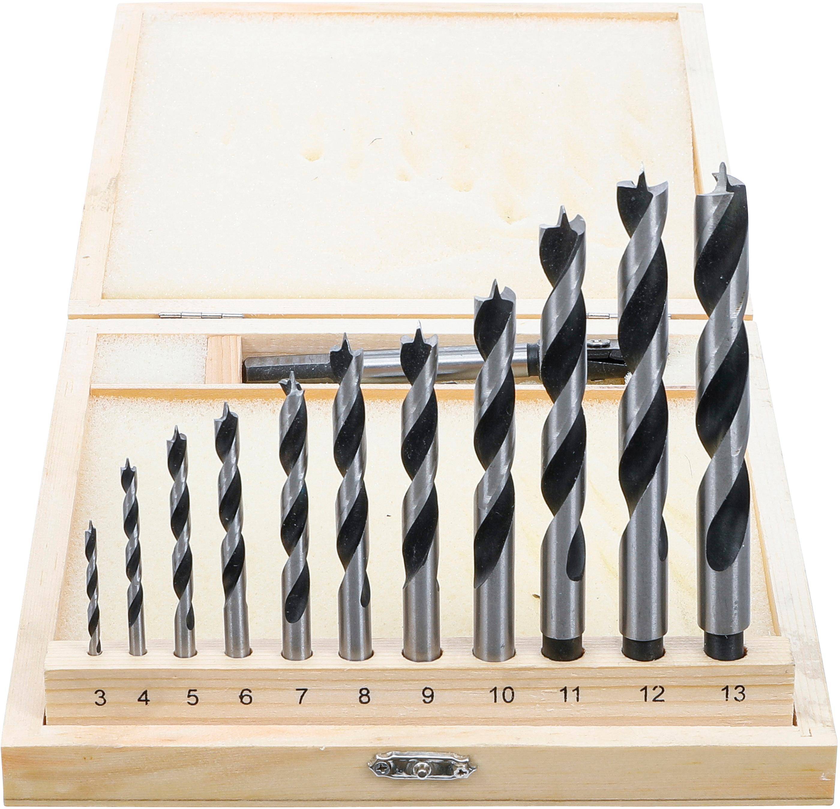 BGS technic Holzbohrer-/Zentrumbohrer-Satz | 14-tlg.