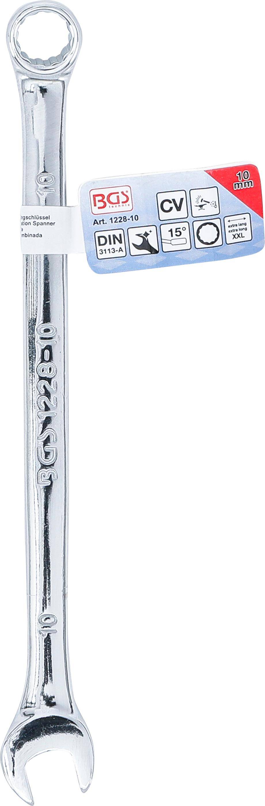 BGS technic Maul-Ringschlssel | extra lang | SW 10 mm