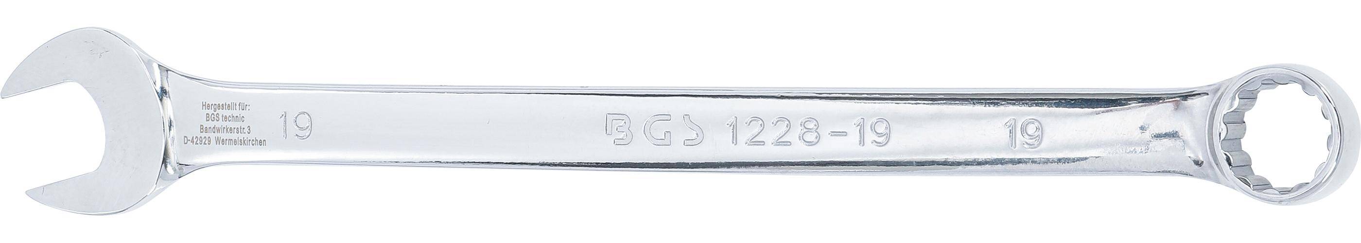 BGS Maul-Ringschlüssel | extra lang | SW 19 mm