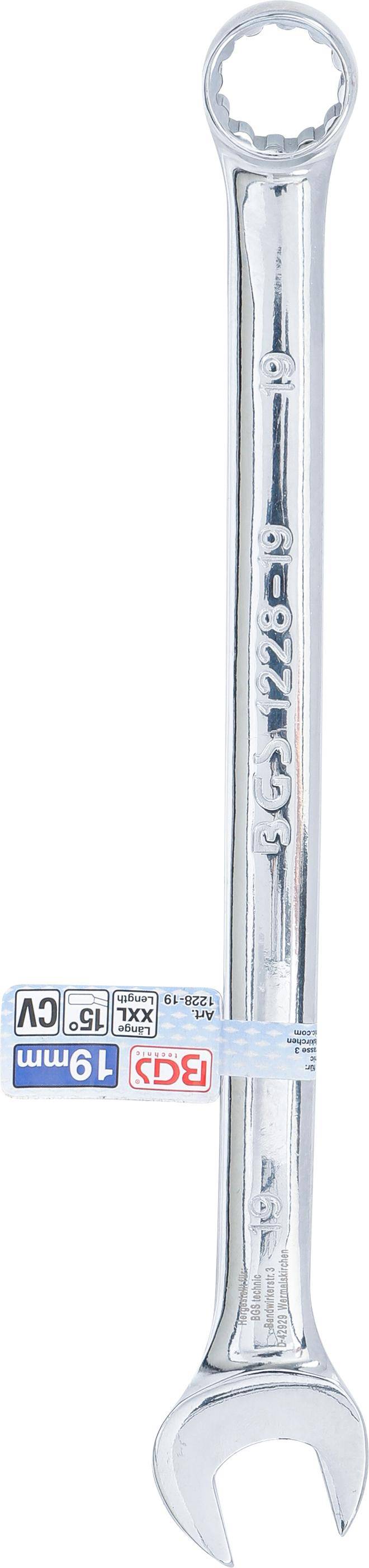 BGS Maul-Ringschlssel | extra lang | SW 19 mm