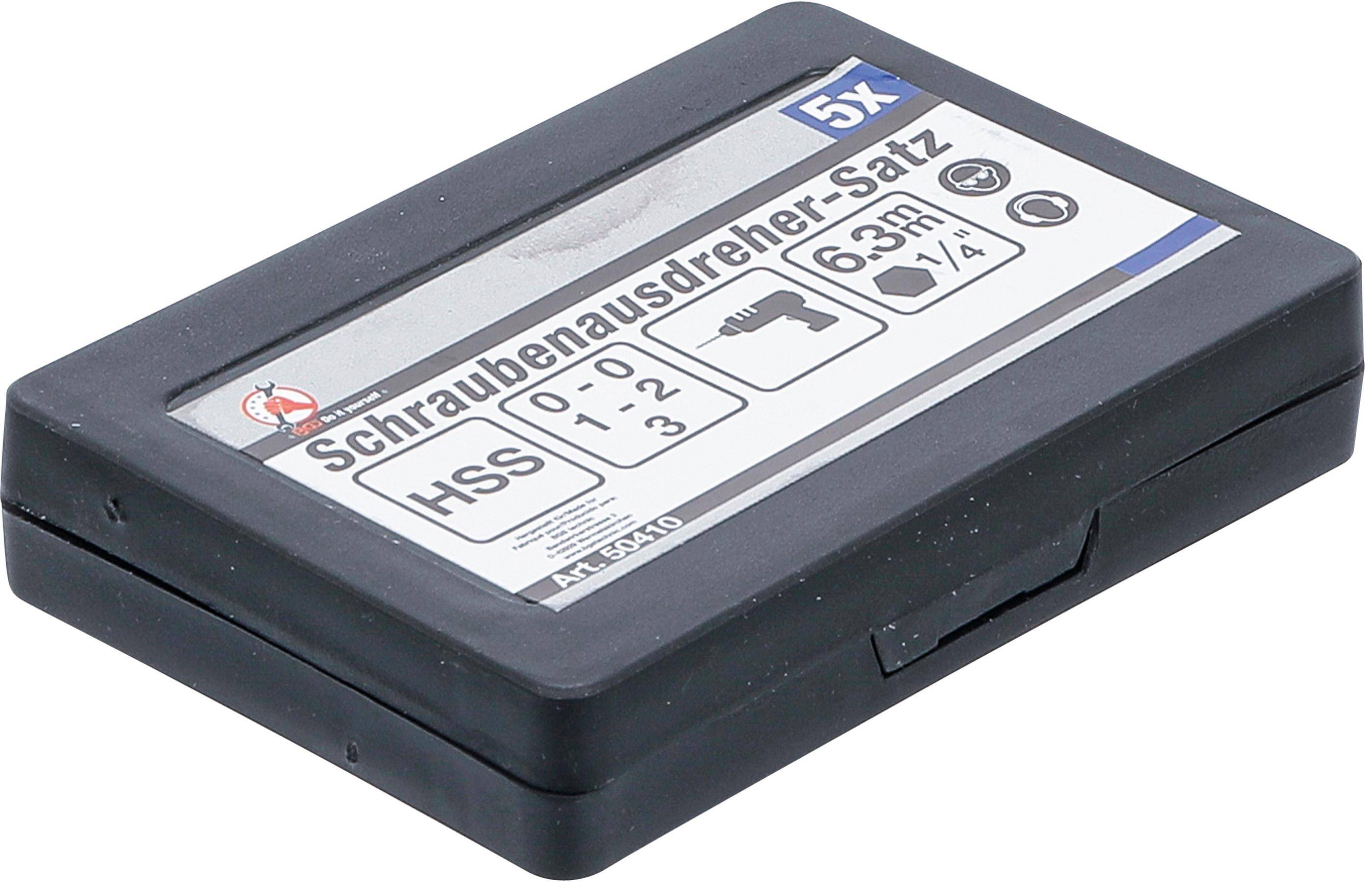 BGS Do It Yourself Schraubenausdreher-Satz | #0 - #3 | 5-tlg.