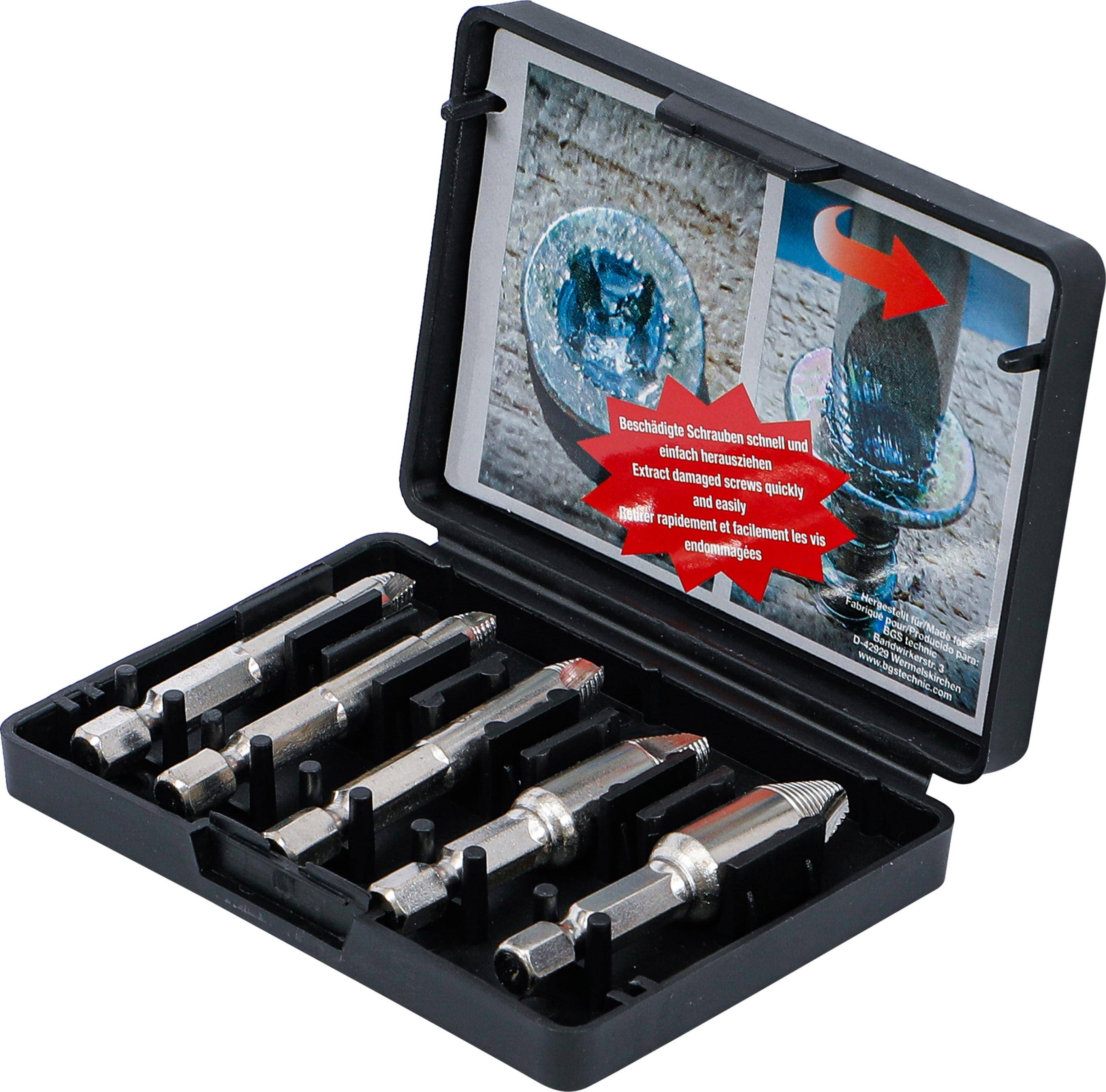 BGS Do It Yourself Schraubenausdreher-Satz | #0 - #3 | 5-tlg.