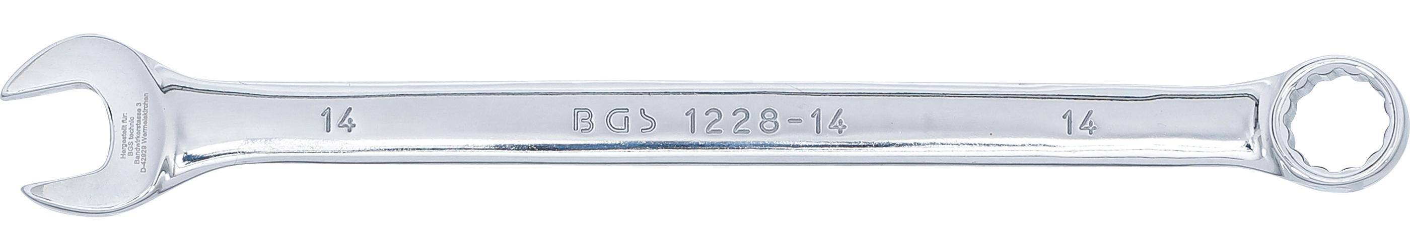 BGS Maul-Ringschlüssel | extra lang | SW 14 mm