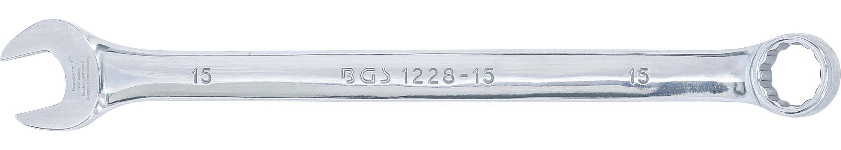 BGS technic Maul-Ringschlssel | extra lang | SW 15 mm