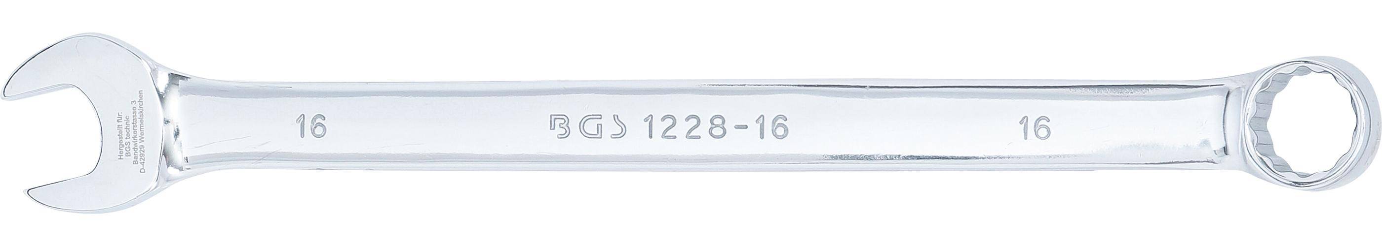 BGS Maul-Ringschlssel | extra lang | SW 16 mm