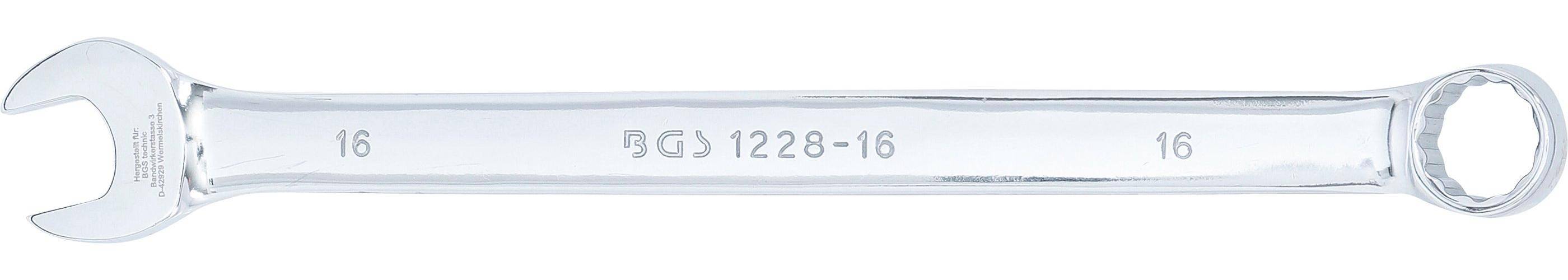 BGS Maul-Ringschlüssel | extra lang | SW 16 mm