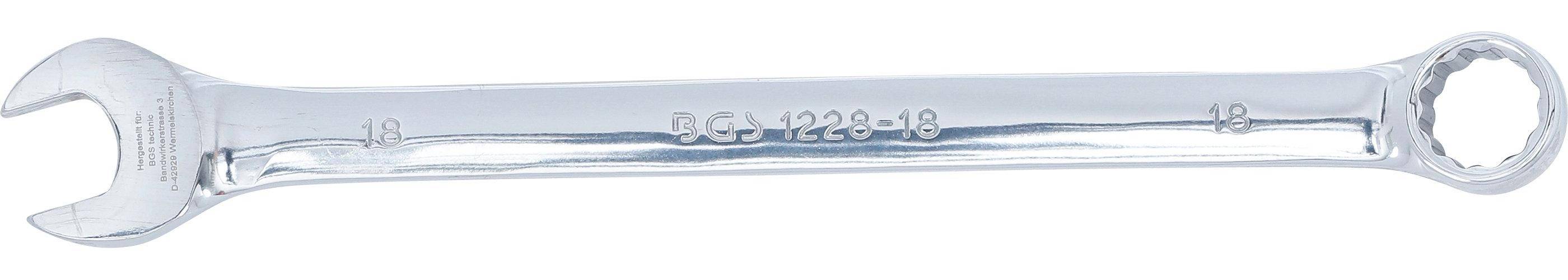 BGS Maul-Ringschlüssel | extra lang | SW 18 mm