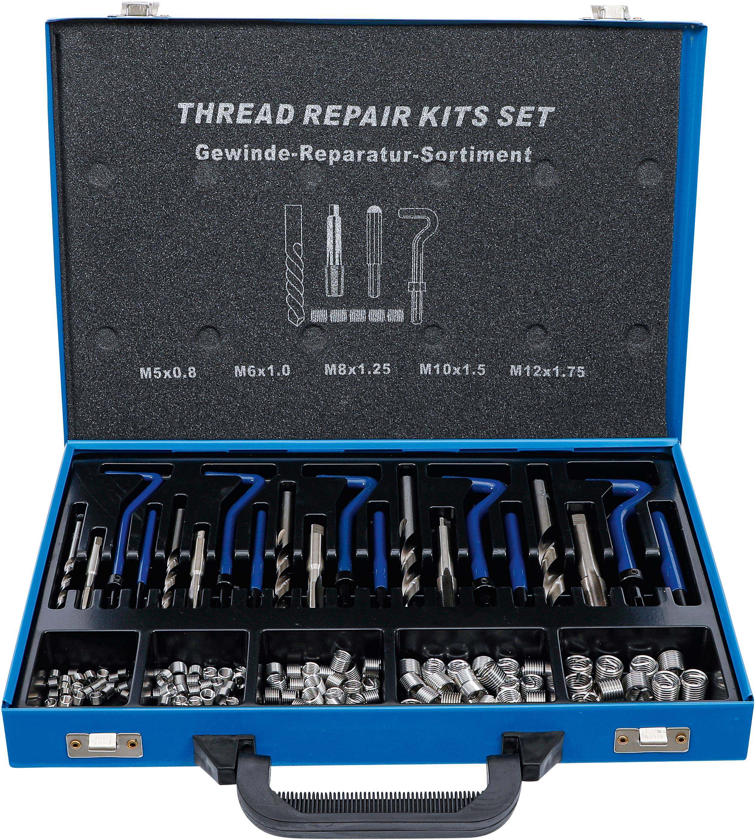 BGS technic Gewinde-Reparatursatz | M5 - M12 | 130-tlg.