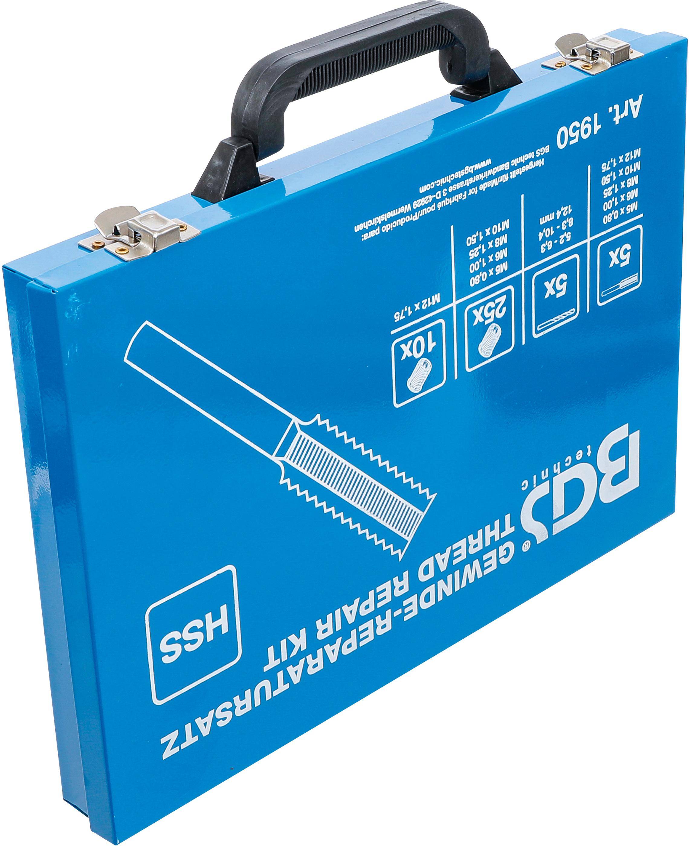 BGS Gewinde-Reparatursatz | M5 - M12 | 130-tlg.