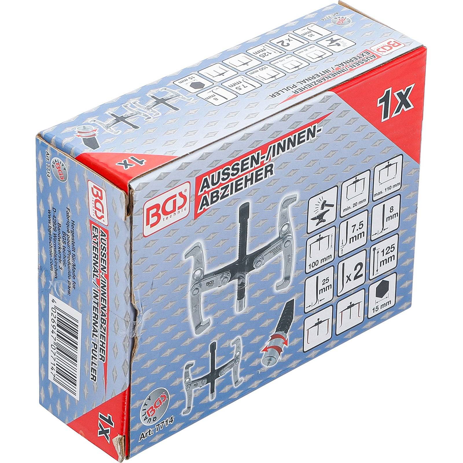 BGS Außen-/Innenabzieher 2-armig 20 - 140 mm - 7714