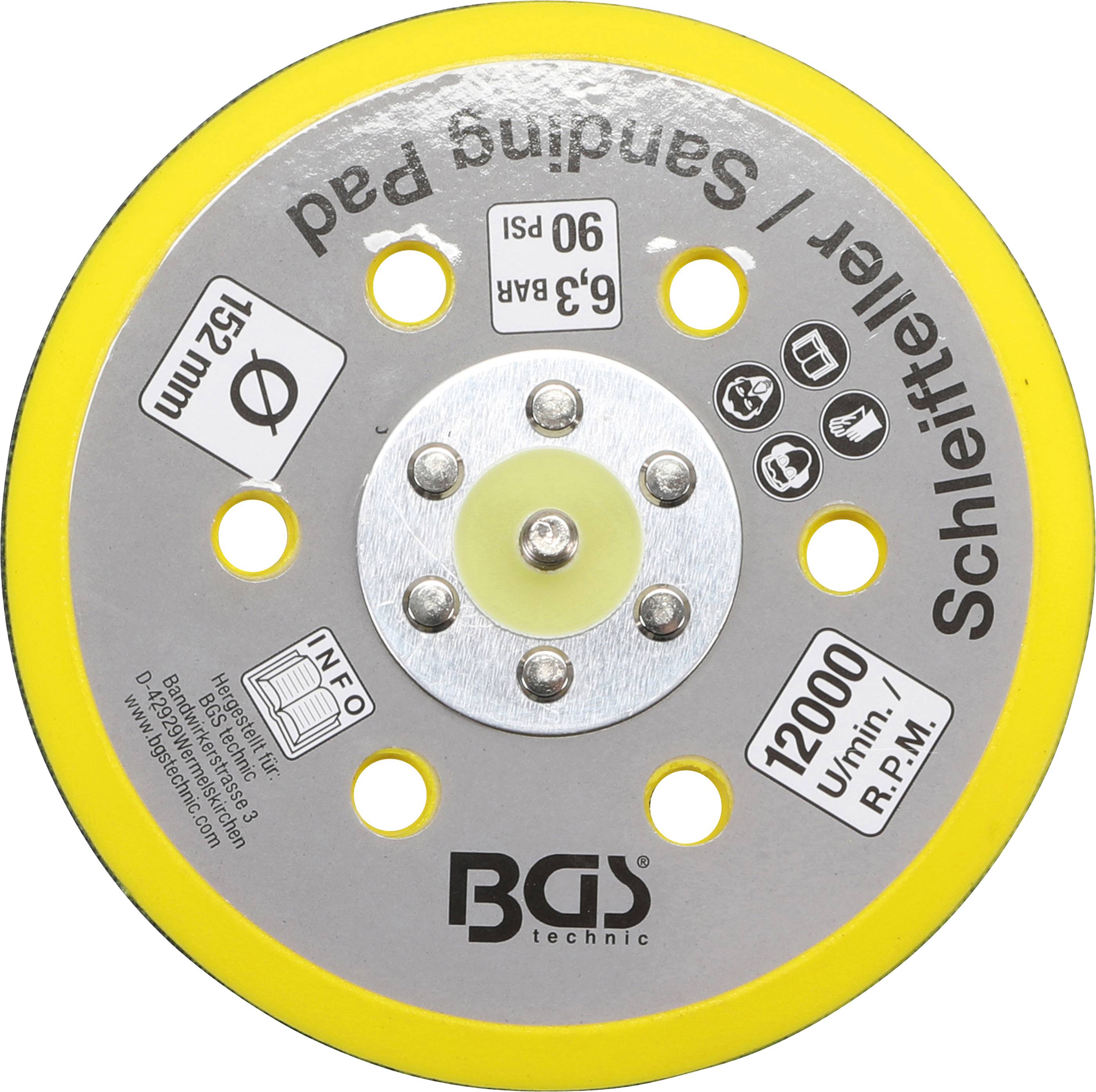 BGS technic Klett-Teller für Art. 3290, 8688 | Ø 152 mm