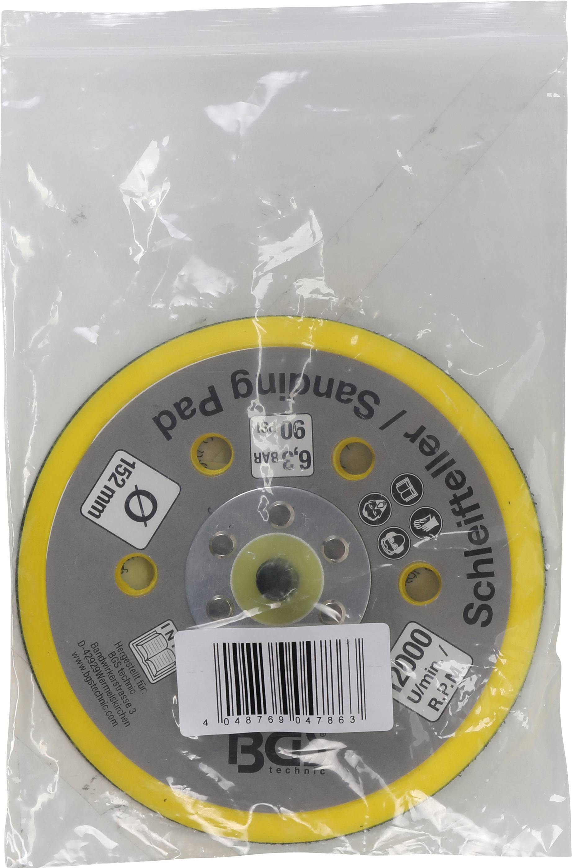 BGS technic Klett-Teller für Art. 3290, 8688 | Ø 152 mm