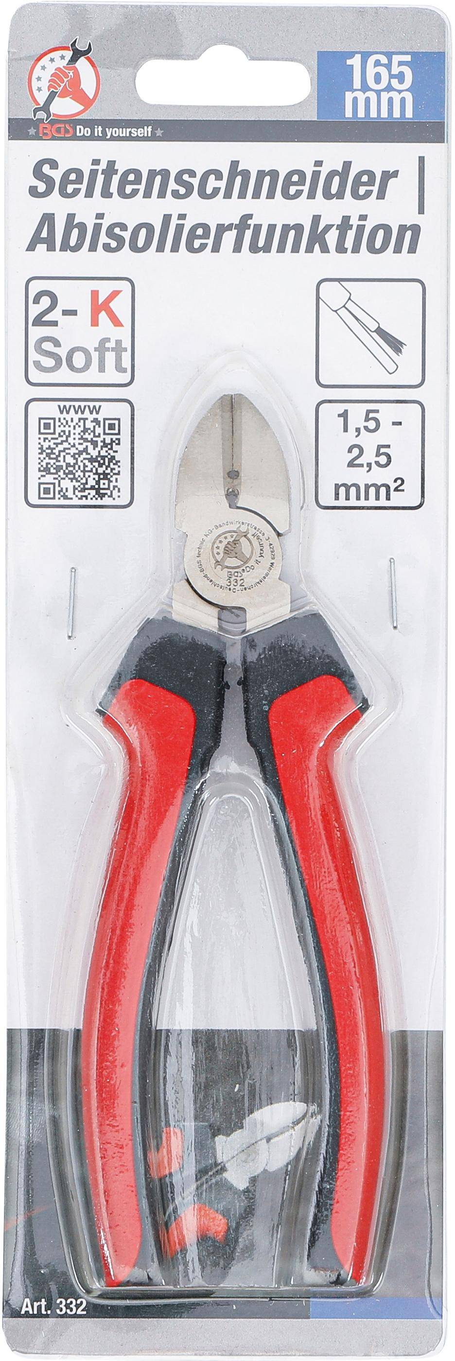 BGS Do It Yourself Seitenschneider | Abisolierfunktion | 165 mm