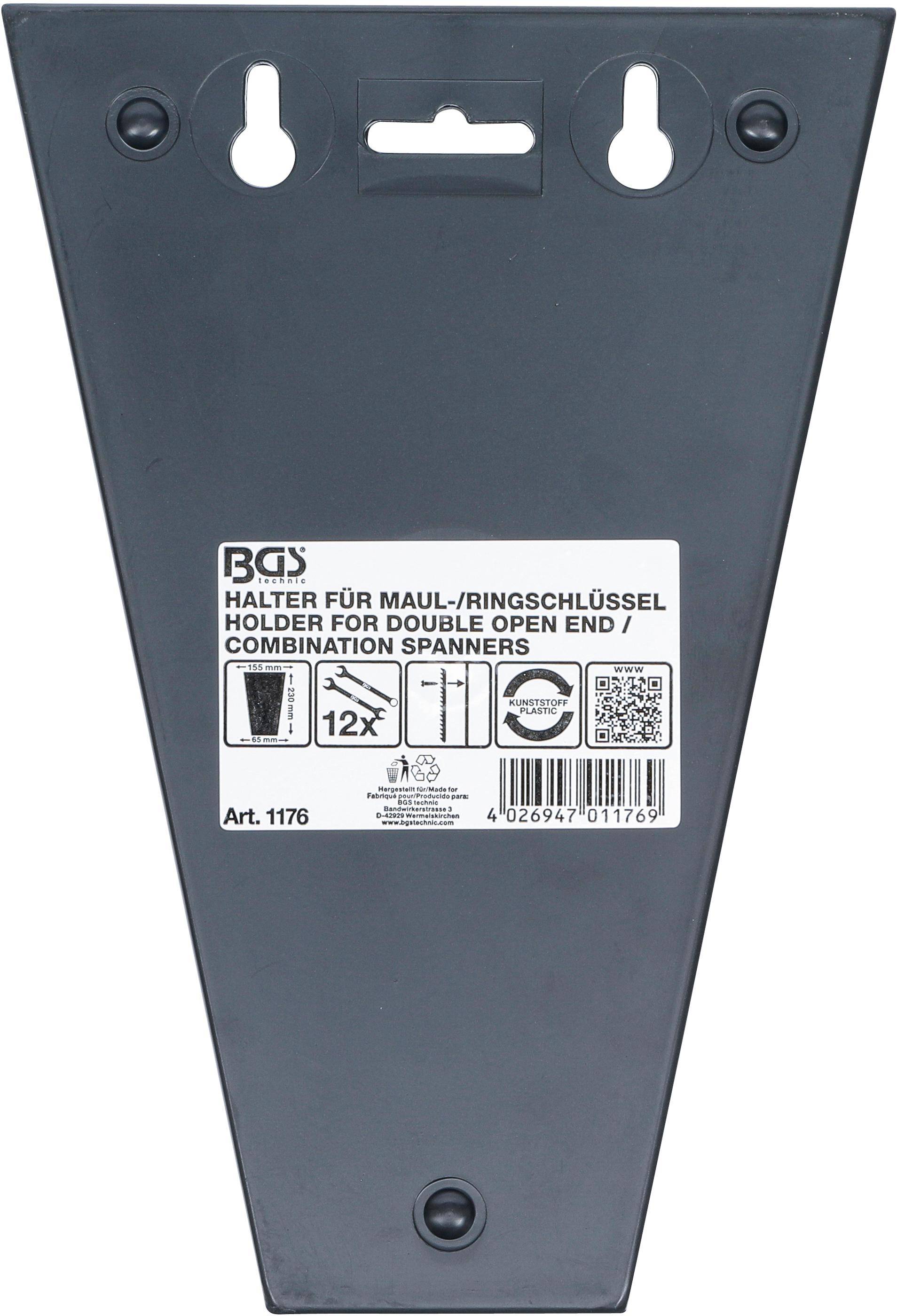 BGS technic Halter für Maul-/Ringschlüssel | 12 Auflagen