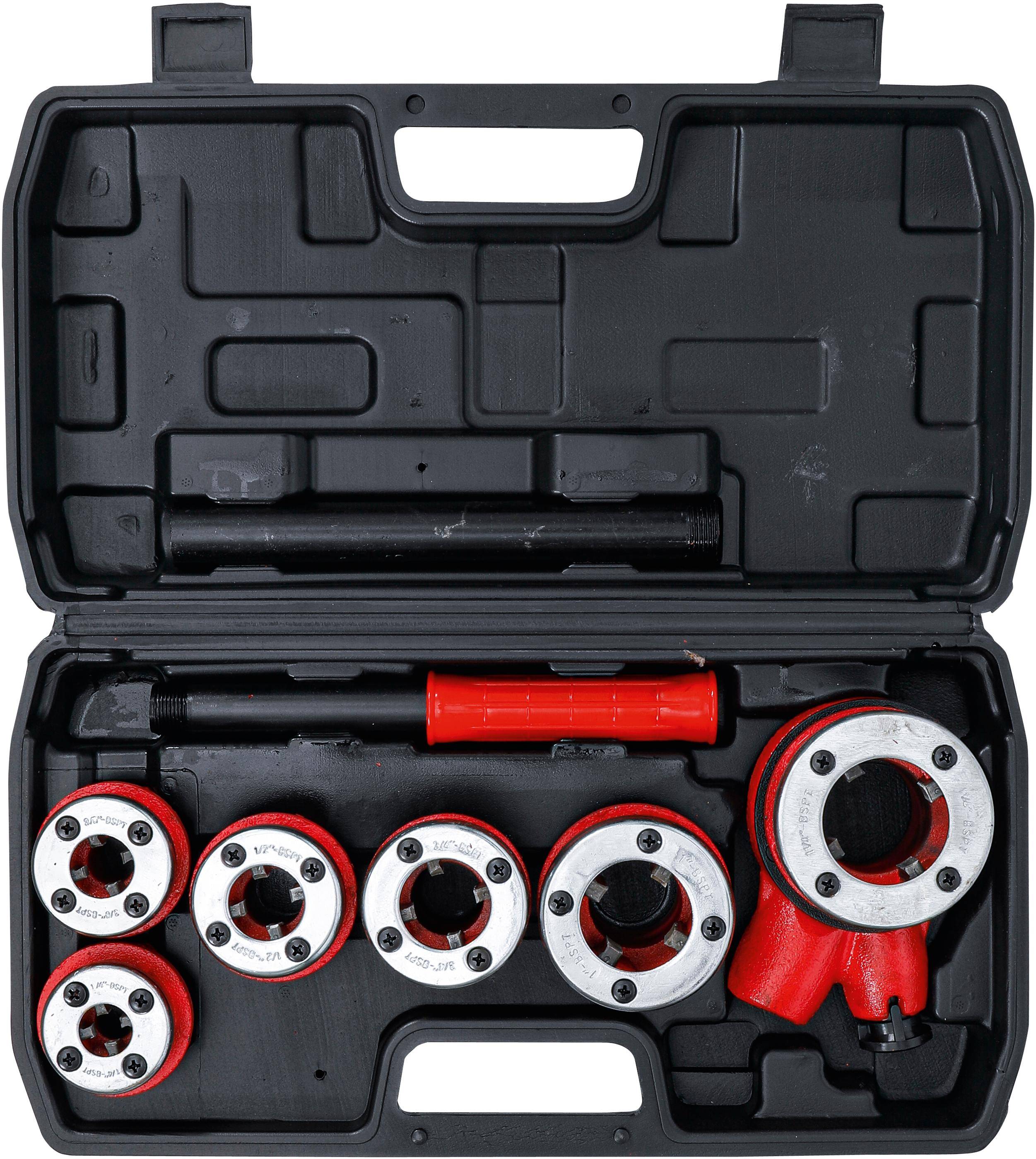 BGS Do It Yourself Schneidkluppen-Satz | 1/4" - 1 1/4" | 8-tlg.