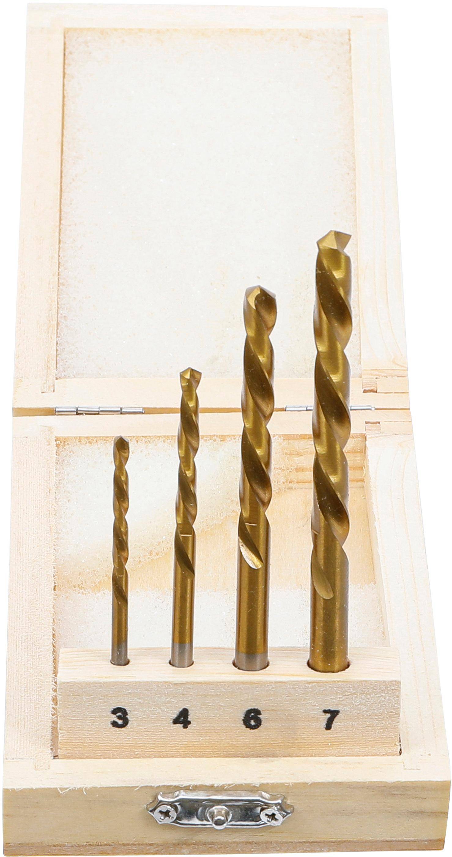 BGS technic Bohrer-Satz | HSS | linksschneidend | 4-tlg.