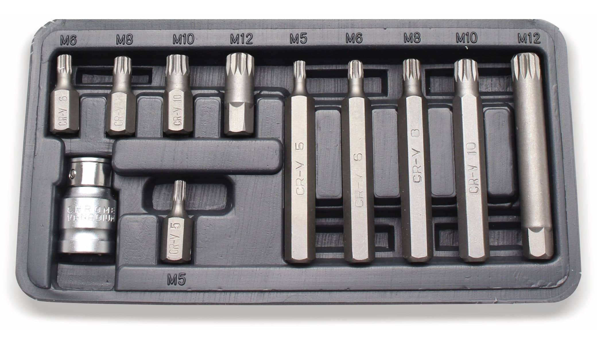 BGS TECHNIC Schraubendreher-Bitsatz, Innenvielzahn, 11 teilig