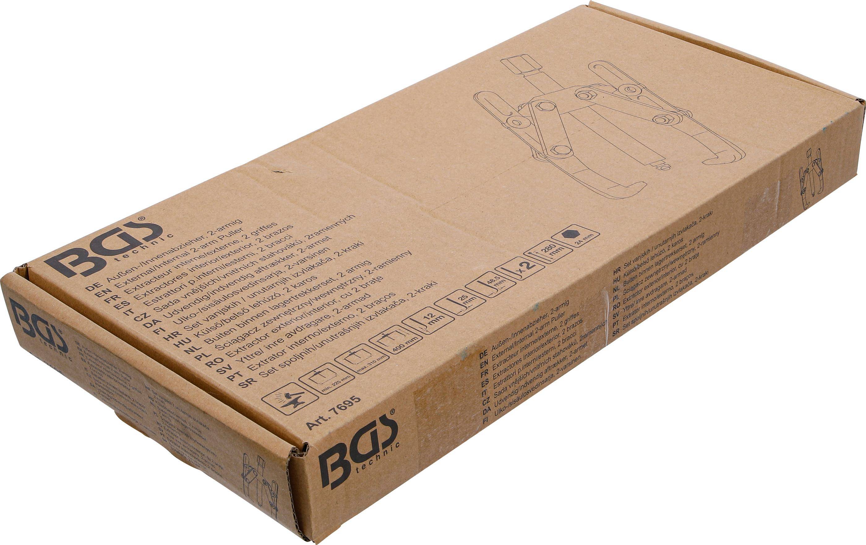 BGS technic Auen-/Innenabzieher, 2-armig | 225 - 310 mm