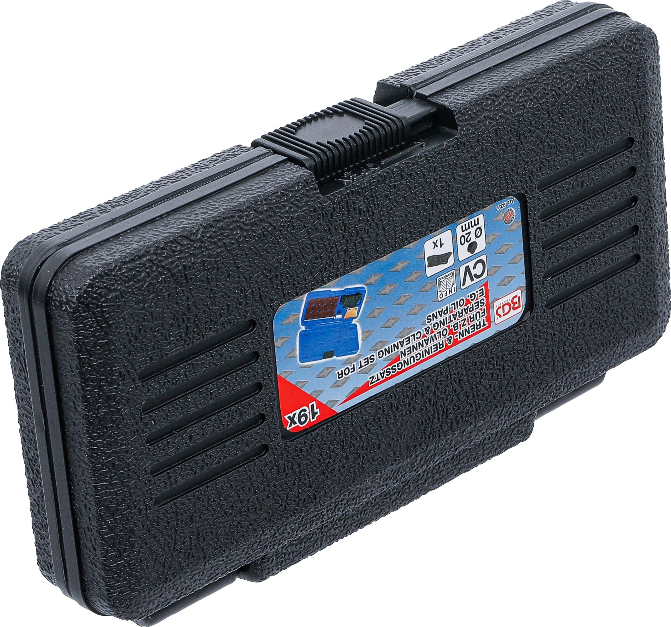 Ein robustes Kunststoffgehäuse mit der Bezeichnung „19x