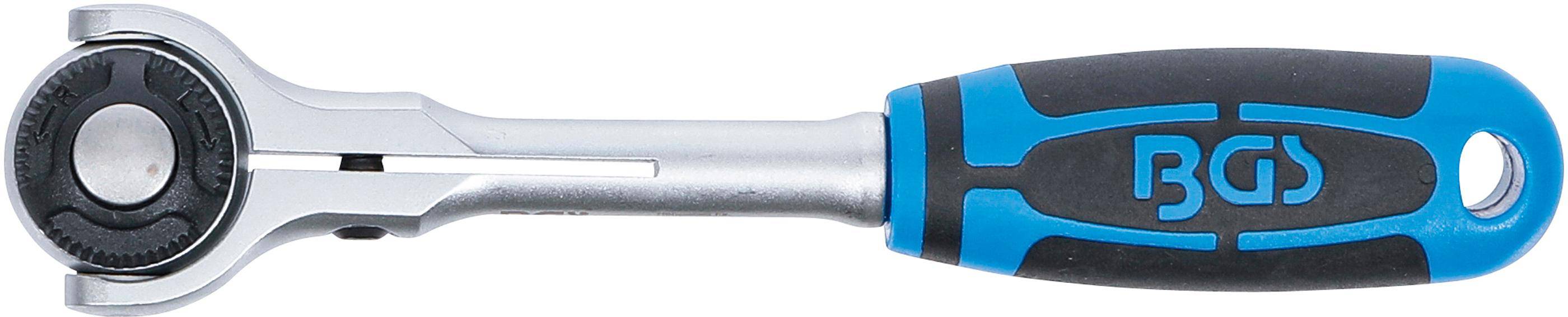 BGS Umschaltknarre mit Kugelkopf | Abtrieb Auenvierkant 6,3 mm (1/4")
