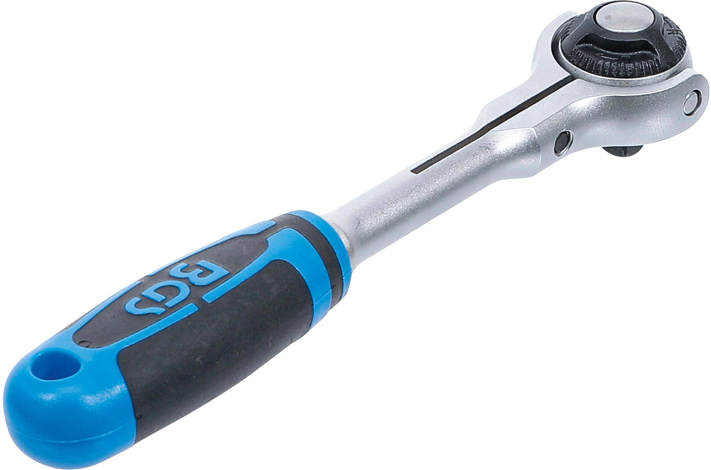 BGS Umschaltknarre mit Kugelkopf | Abtrieb Auenvierkant 6,3 mm (1/4")