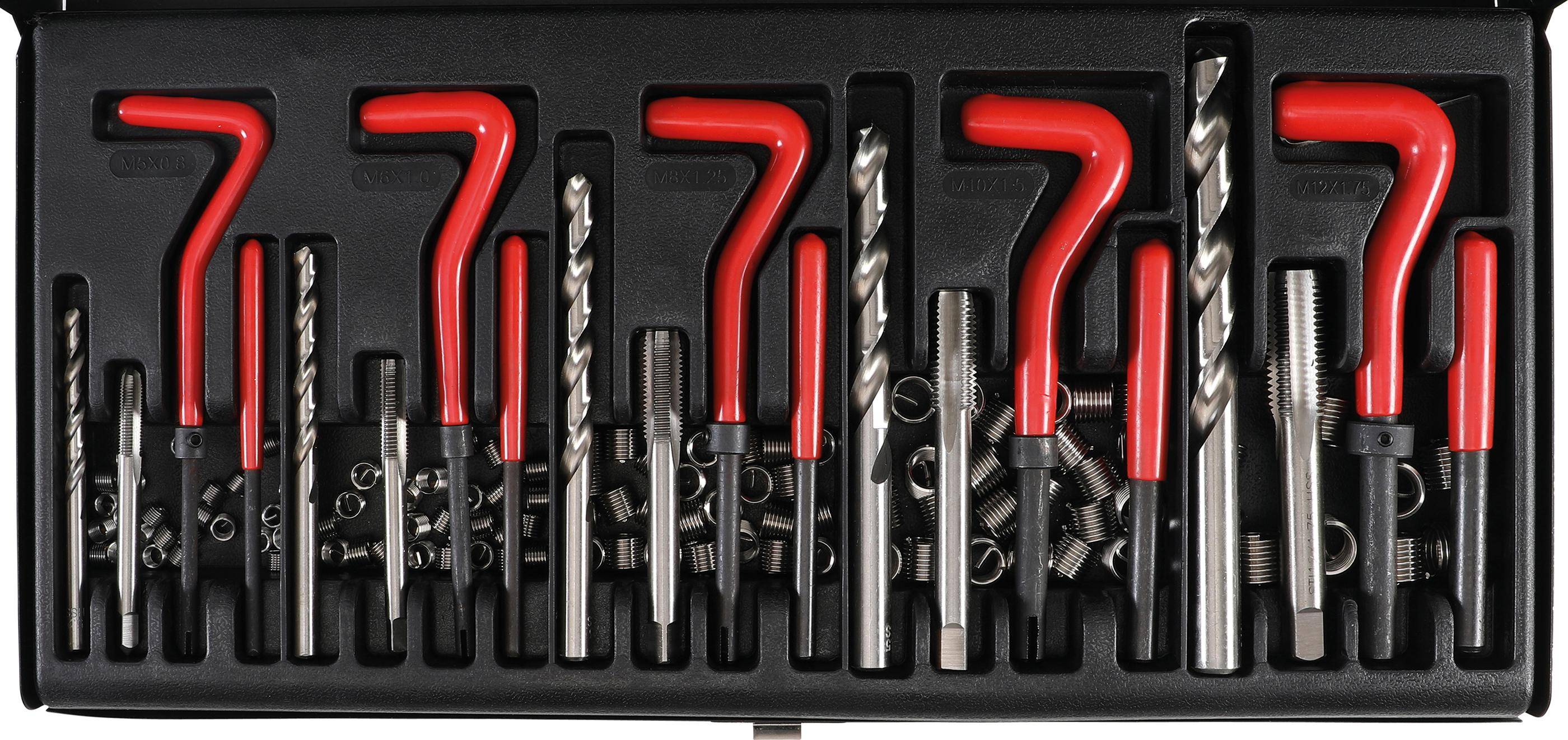 BGS Do It Yourself Gewinde-Reparatur-Satz | M5 - M12 | 130-tlg.