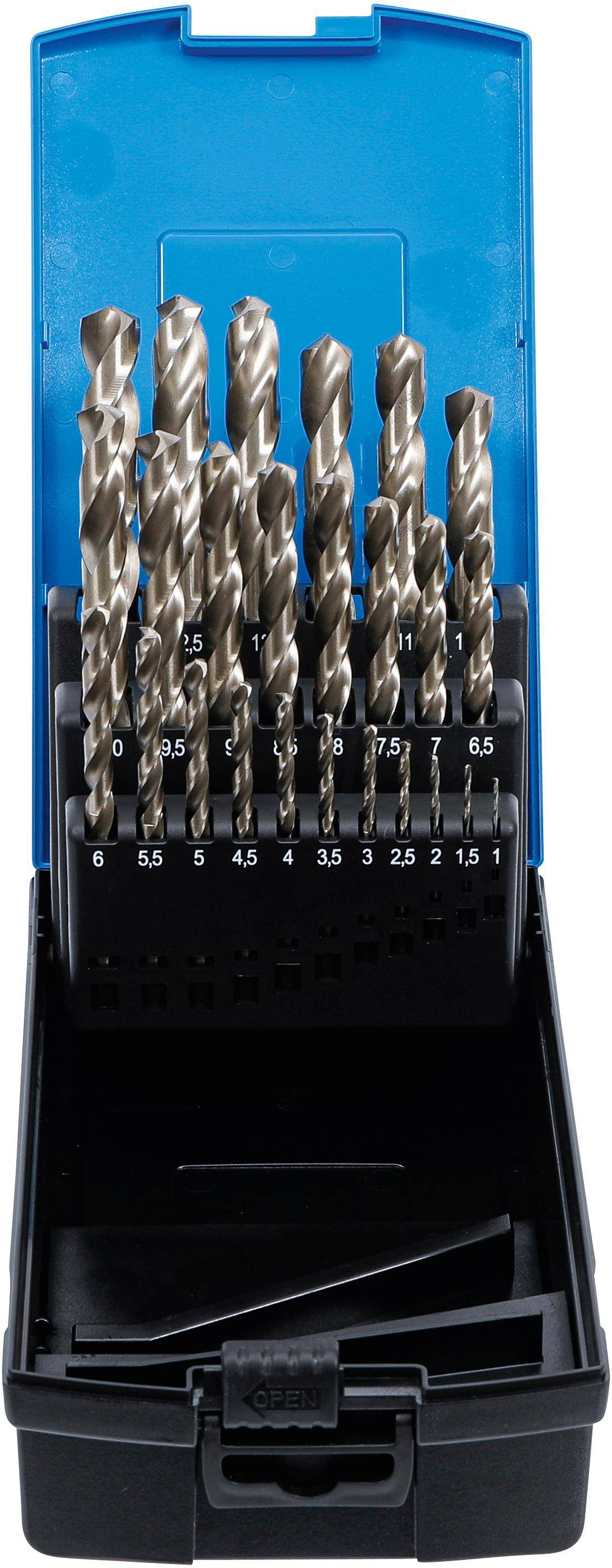 BGS technic HSS-Spiralbohrer-Satz | 1 - 13 mm | 25-tlg.