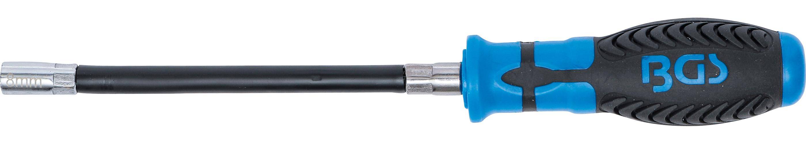 BGS Flexibler Sechskant-Schraubendreher | SW 8 mm
