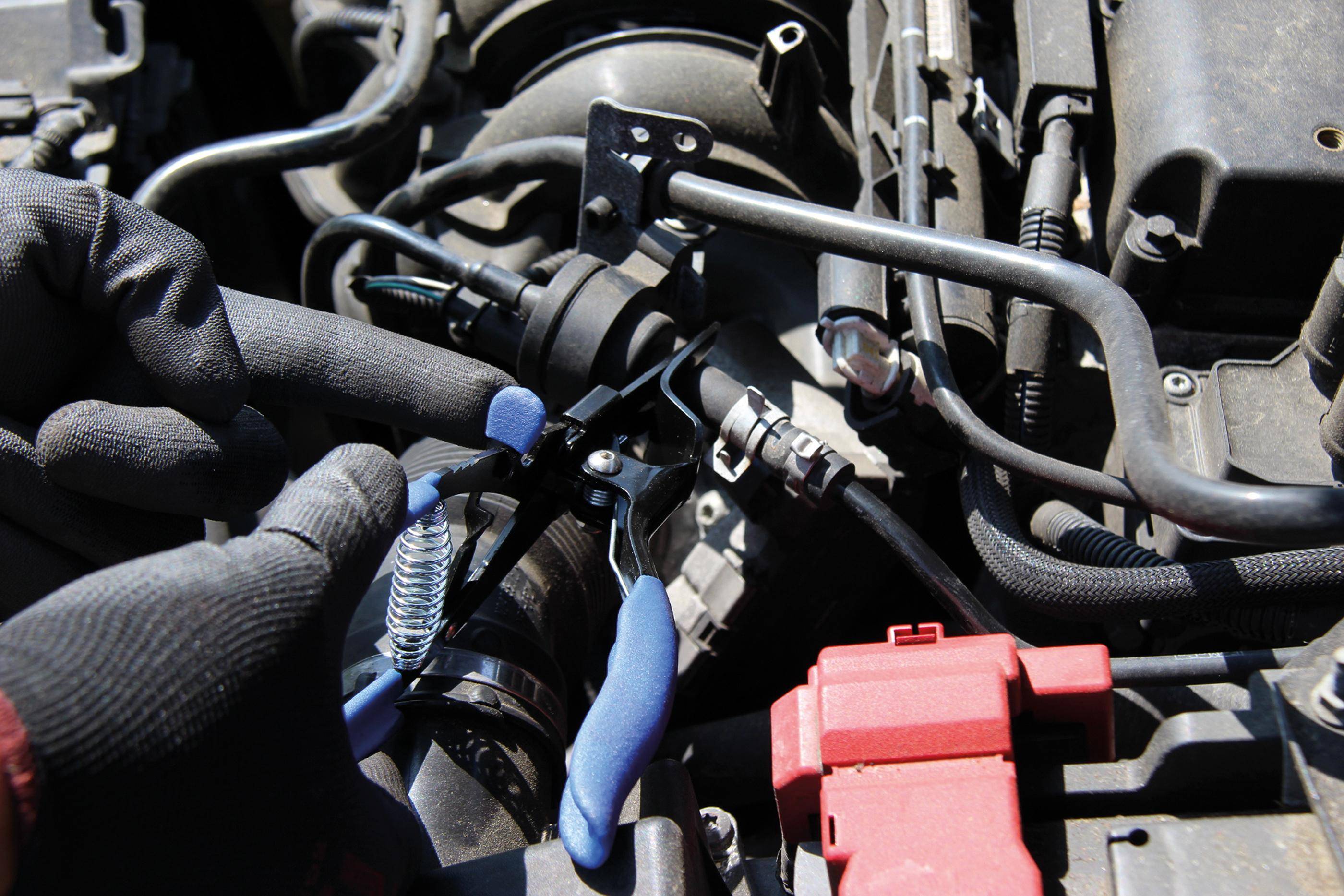 BGS Schlauch-Abstreifzange | arretierbar | 202 mm