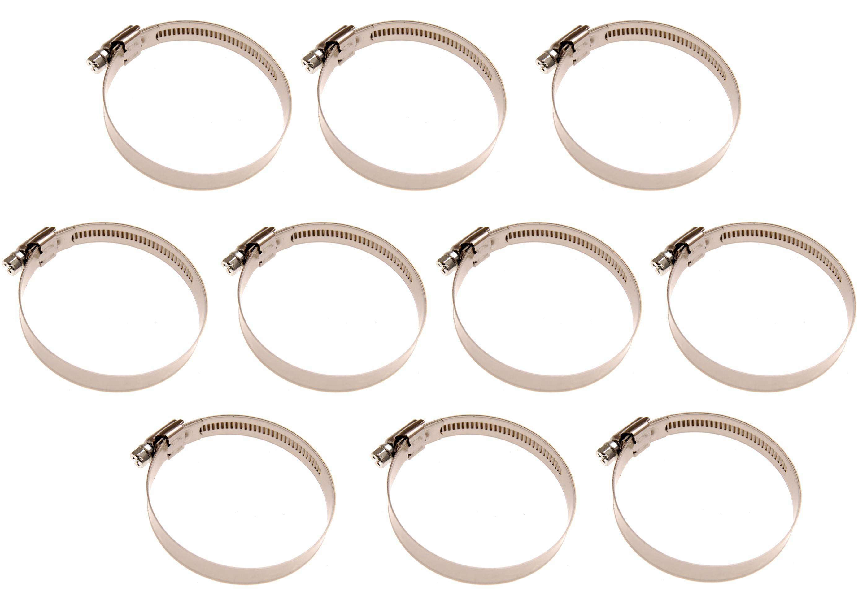 BGS technic Schlauchklemmen | rostfrei | 40 x 60 mm | 10-tlg.