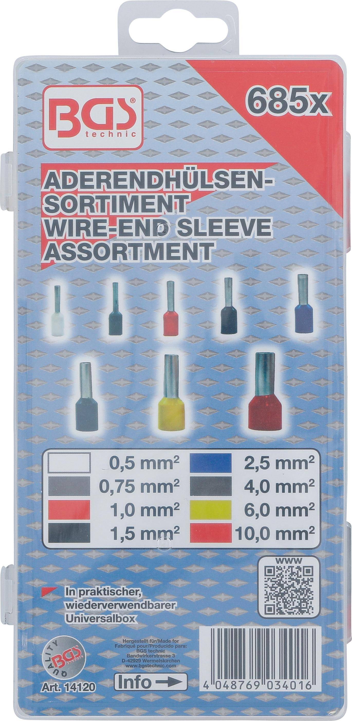 BGS Aderendhlsen-Sortiment | isoliert | 685-tlg.