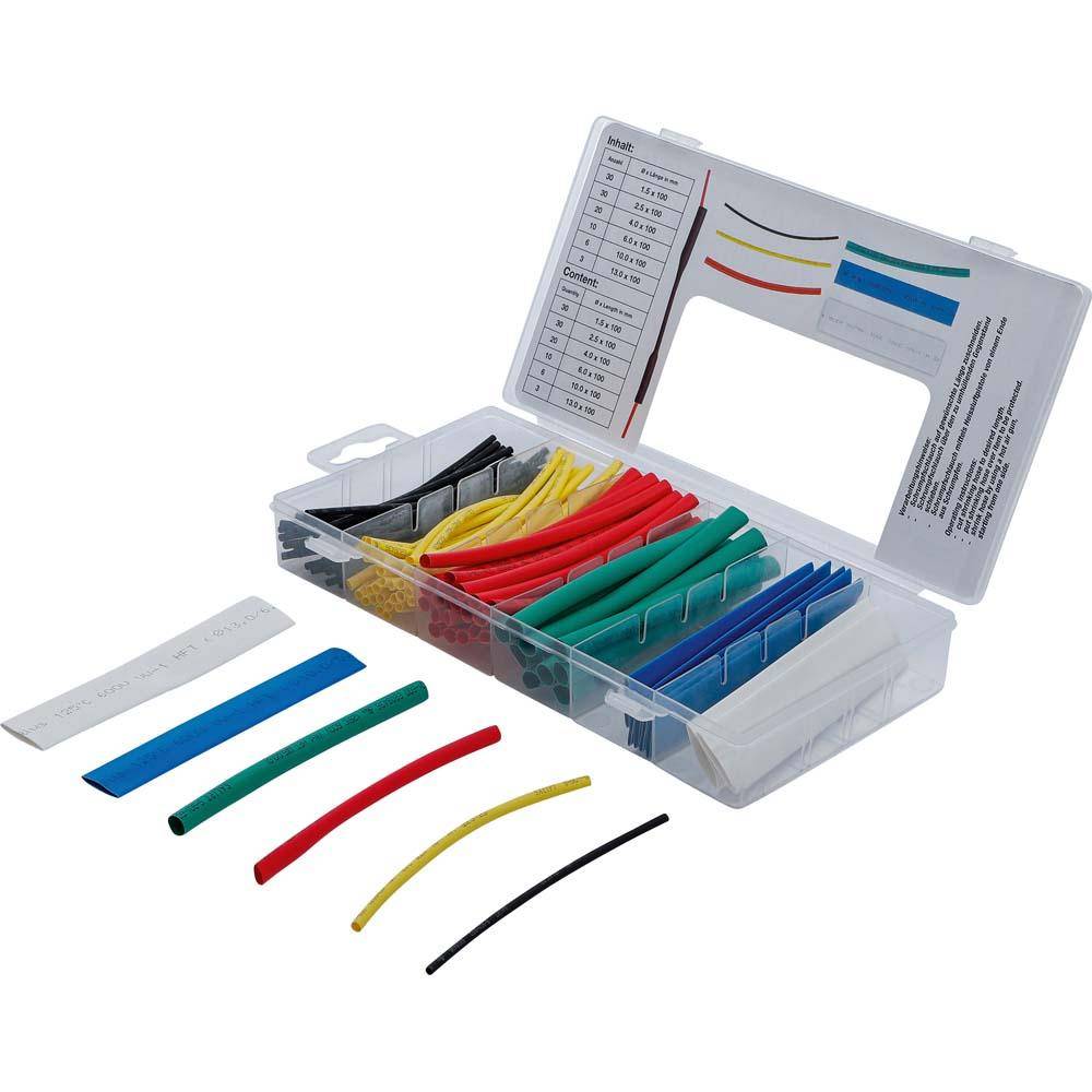 Schrumpfschlauch-Sortiment - Schrumpfrate 2 zu 1 - Inhalt 99-tlg. - Farbe bunt