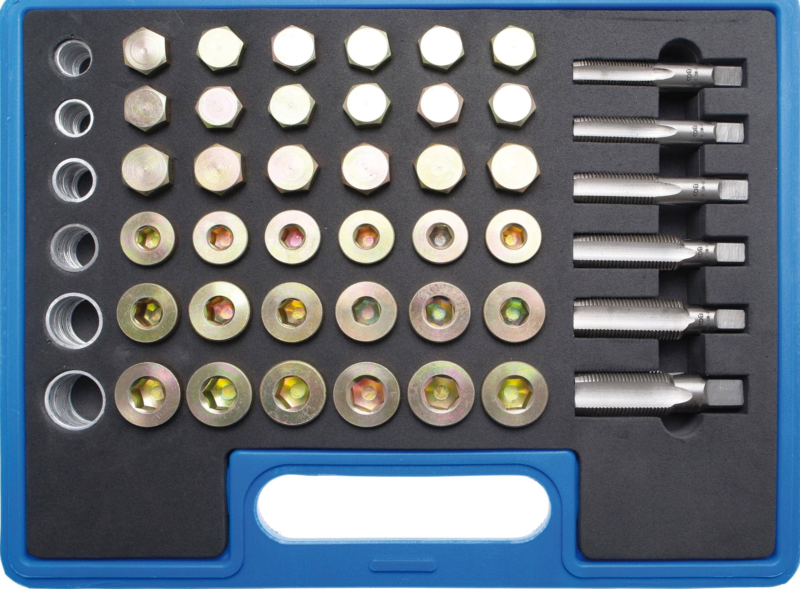 BGS technic Reparatursatz für Öl-Ablass-Gewinde | 114-tlg.