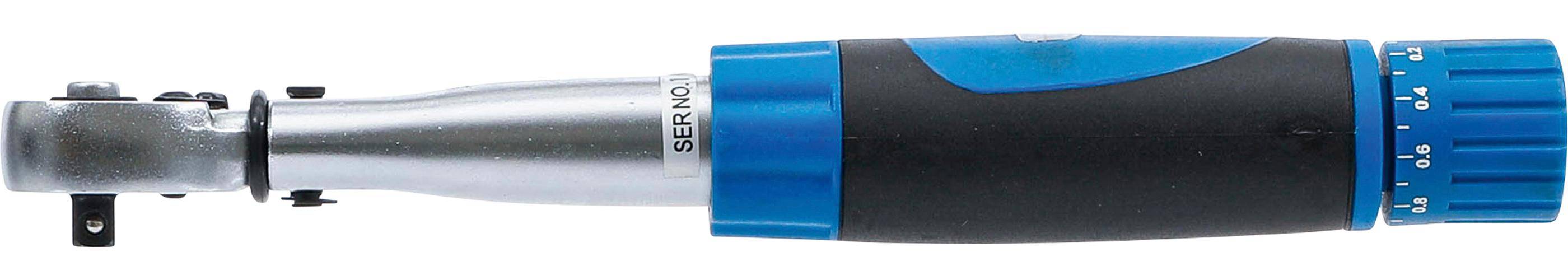 BGS Drehmomentschlssel | Abtrieb Auenvierkant 6,3 mm (1/4") | 1 - 6 Nm