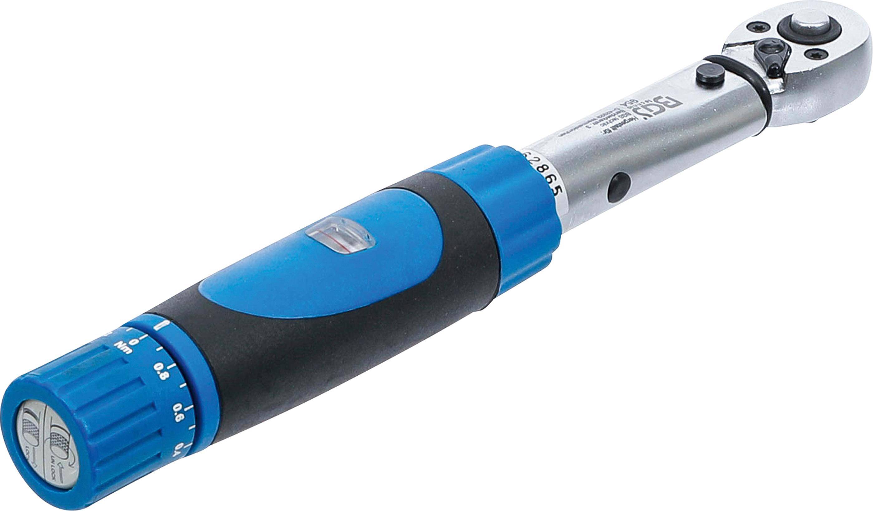 BGS Drehmomentschlssel | Abtrieb Auenvierkant 6,3 mm (1/4") | 1 - 6 Nm