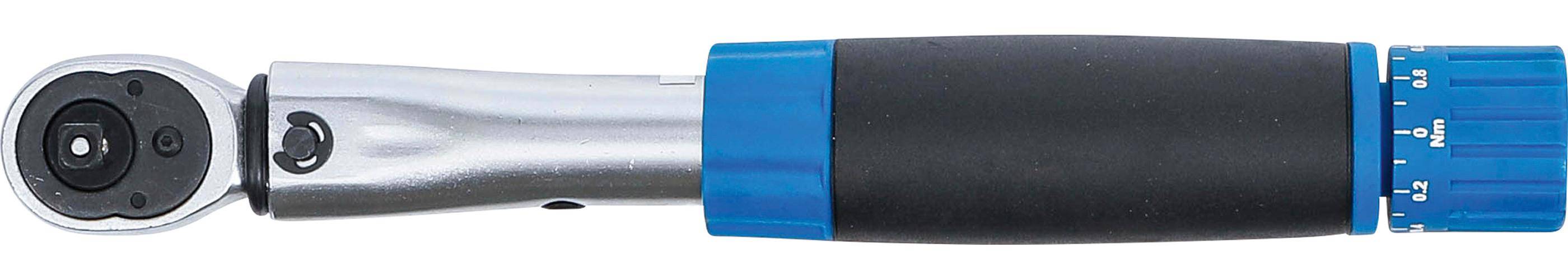 BGS Drehmomentschlssel | Abtrieb Auenvierkant 6,3 mm (1/4") | 1 - 6 Nm