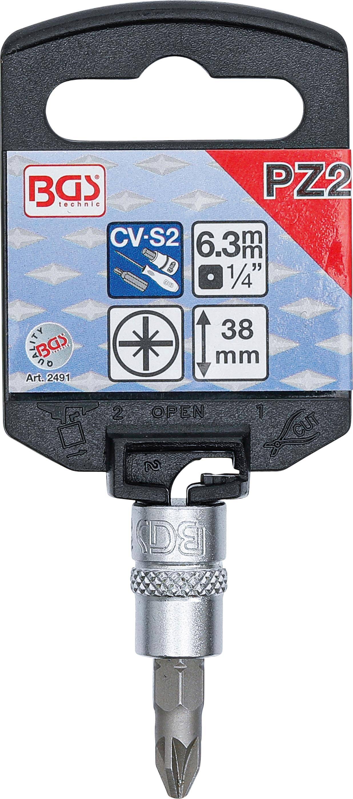 BGS technic Bit-Einsatz | Antrieb Innenvierkant 6,3 mm (1/4") |