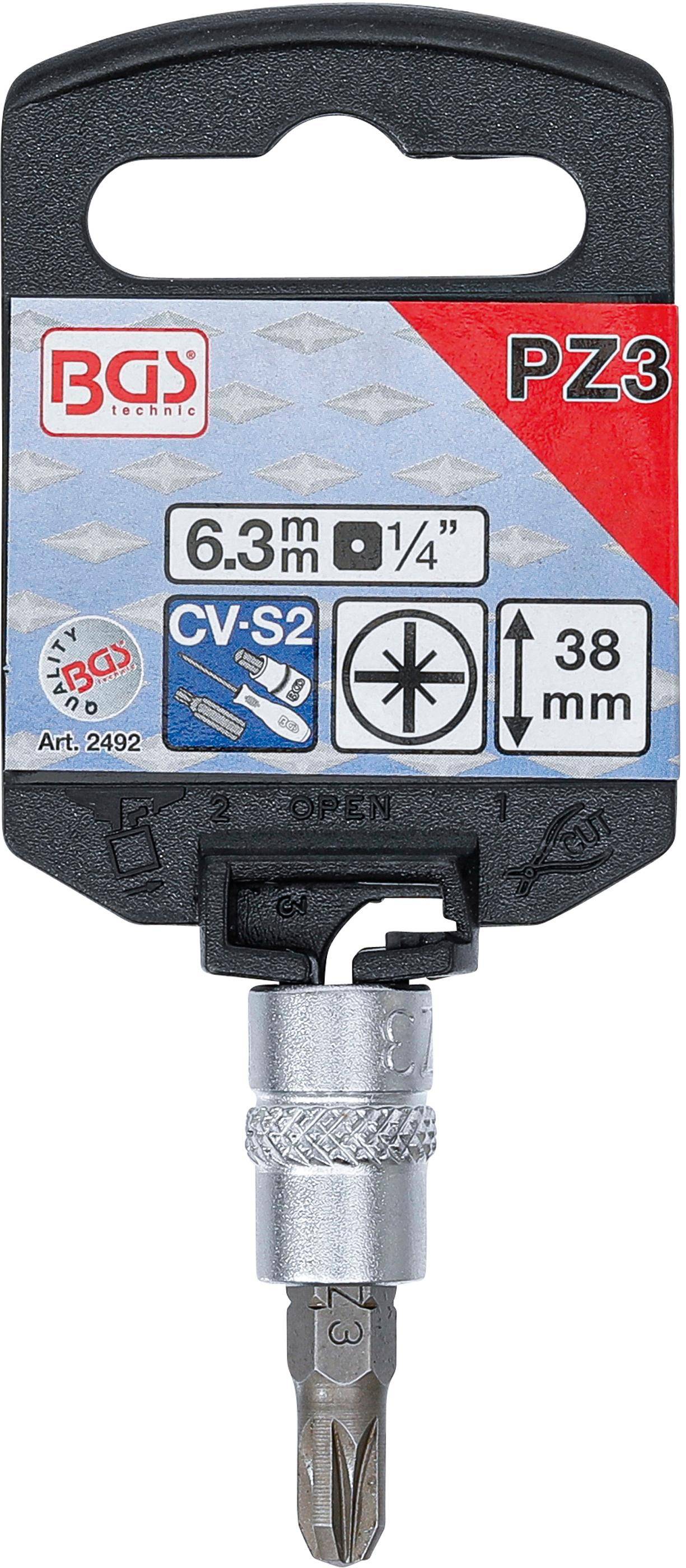 BGS technic Bit-Einsatz | Antrieb Innenvierkant 6,3 mm (1/4") |