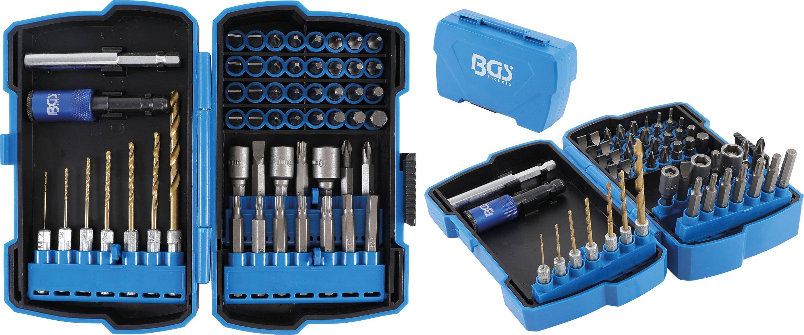 BGS technic Bohrer- und Bit-Satz | 6,3 mm (1/4") | 55-tlg.