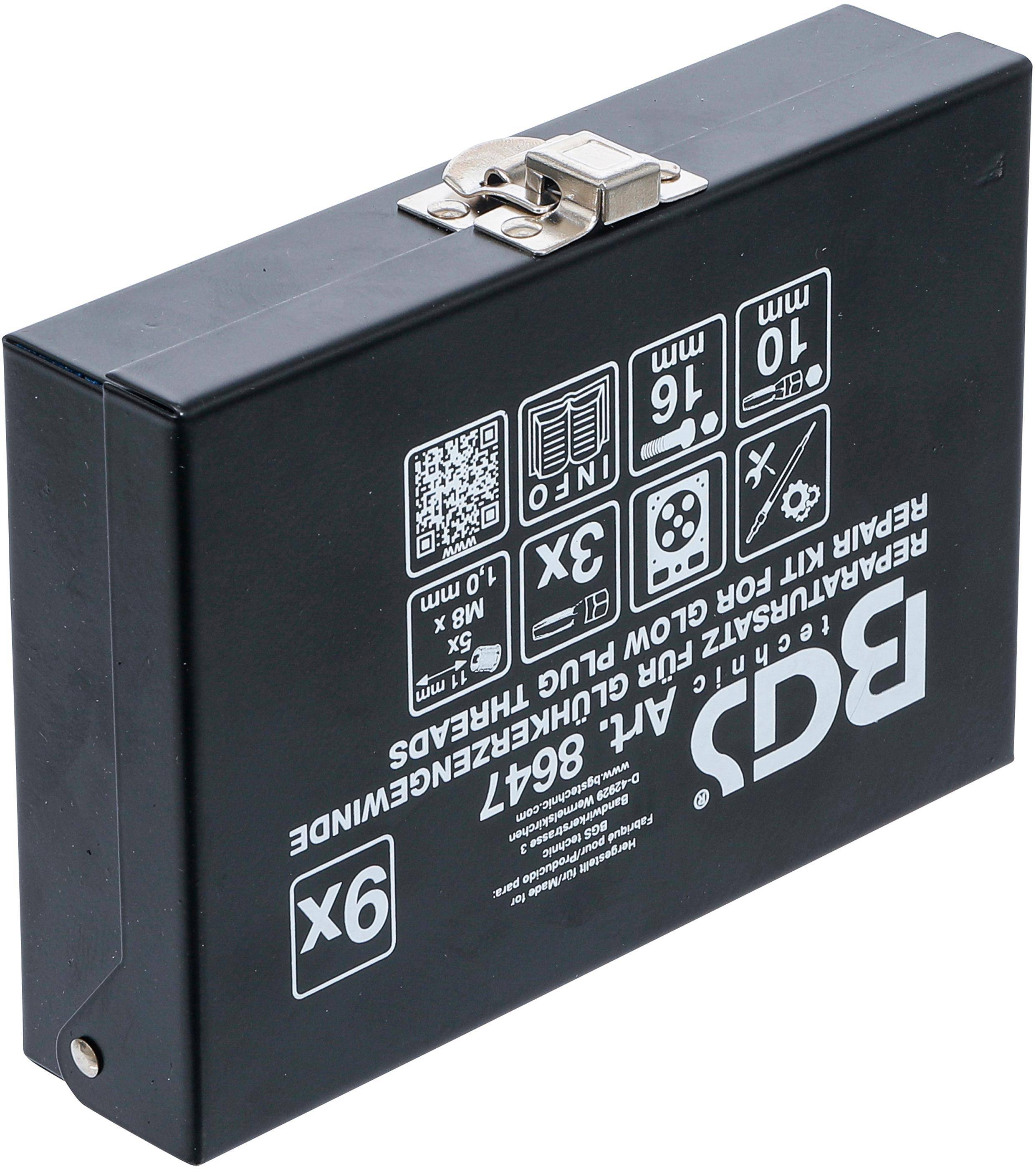 BGS Reparatursatz fr Glhkerzengewinde | M8 x 1.0