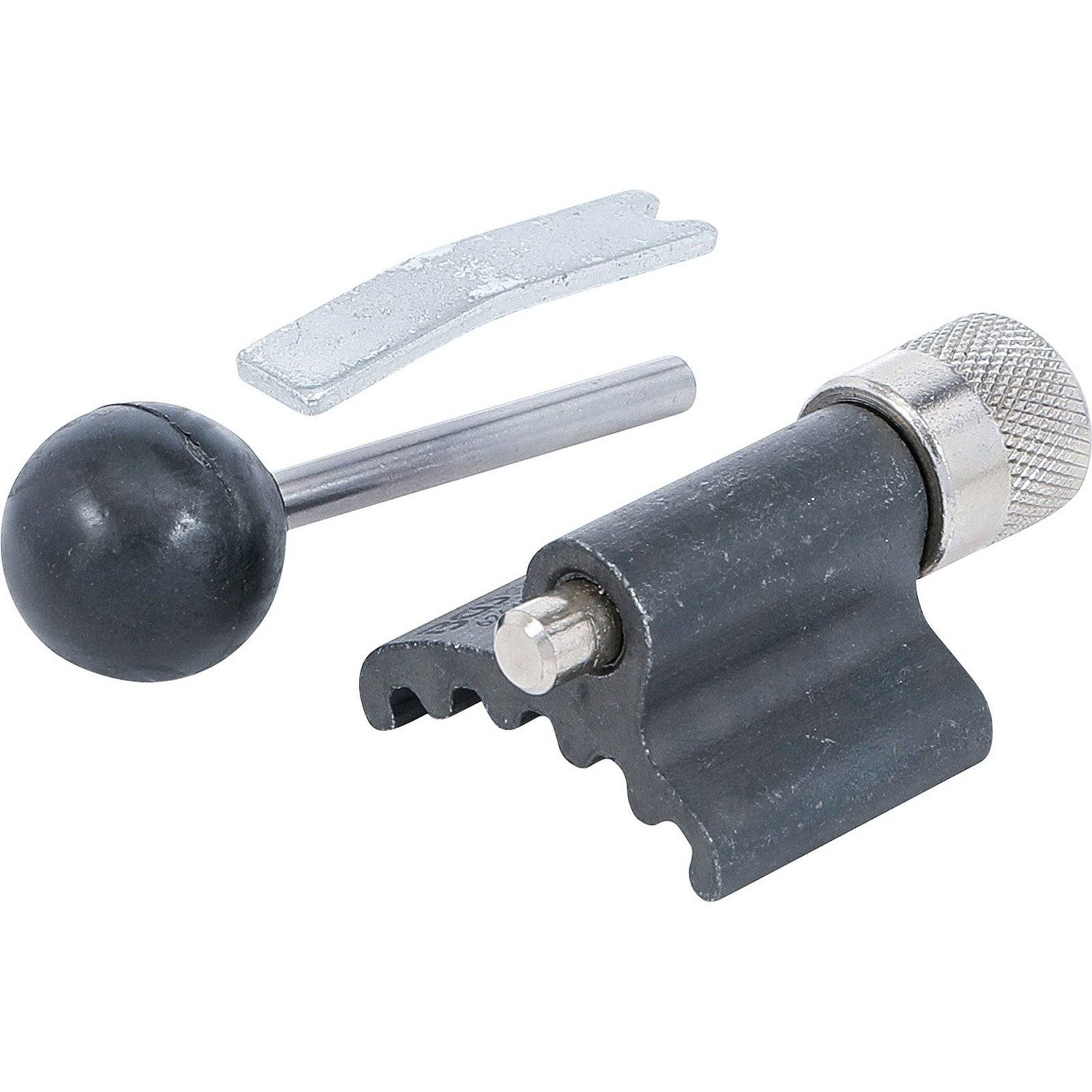 Visiereinstellungswerkzeug mit gerilltem Knopf, rundem Griff und Metallteil für die Visierausrichtung. Unerlässlich für präzises Zielen.