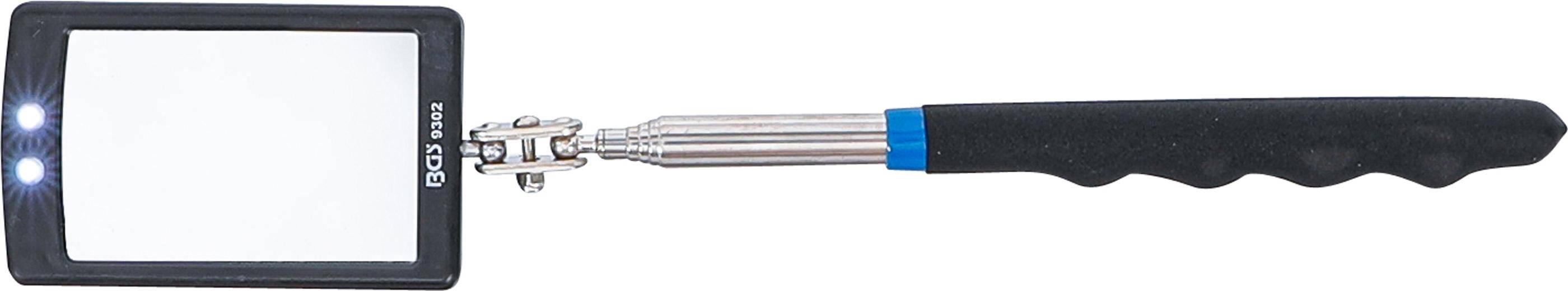 BGS technic LED-Teleskop-Inspektionsspiegel | 285 - 870 mm