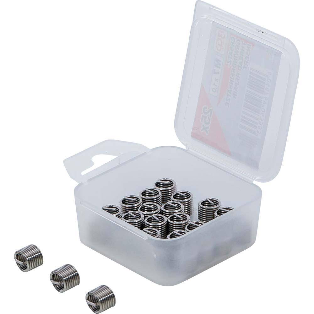 Ersatz-Gewindeeinsätze - für Gewinde/Steigung M7 x 1,0 mm - Inhalt 25 Stück