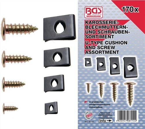 Dämpfungsscheiben-/Schrauben-Sortiment170-tlg.