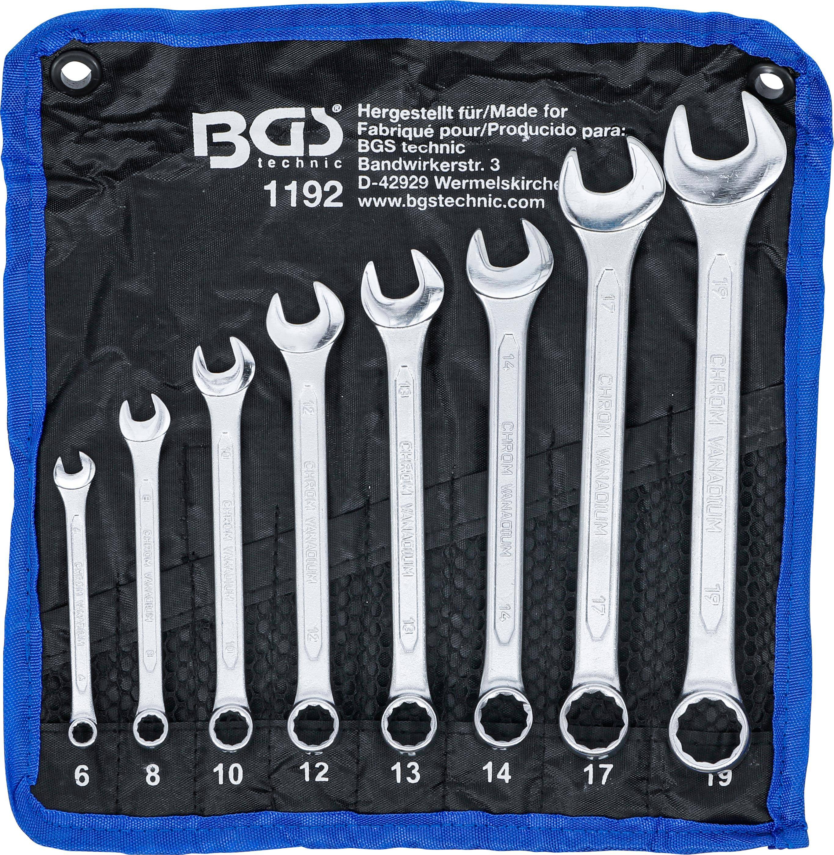 BGS Maul-Ringschlssel-Satz | SW 6 - 19 mm | 8-tlg.